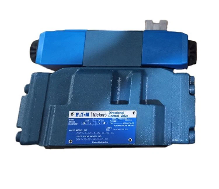 Handelsgarantie DG5V DG5V-7 DG4V-3S VICKERS Magnetventil Pilotventil DG4V-3S-6C-VM-U-H5-60 Mit DG5V-7-6C-T-VM-U-H5-40 Stromregelventil